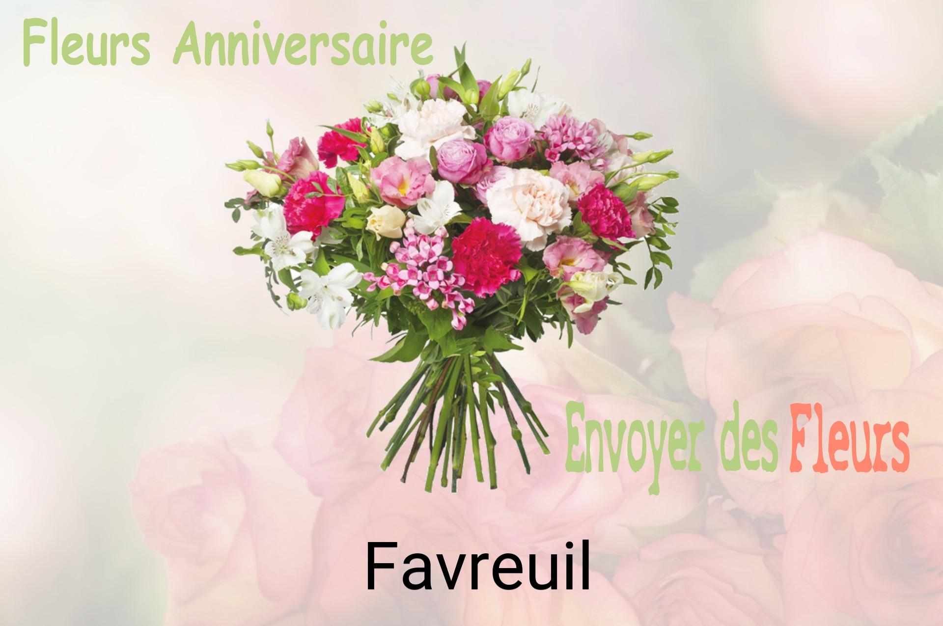 Bouquet de fleurs d’anniversaire livré à Favreuil